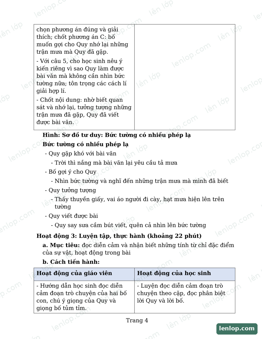 Bài 21: Làm thỏ con bằng giấy, Giáo án tích hợp AI, trang xem trước. Bản có dấu bản quyền lenlop.