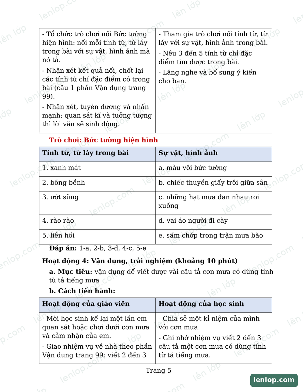 Bài 21: Làm thỏ con bằng giấy, Giáo án tích hợp AI, trang xem trước. Bản có dấu bản quyền lenlop.