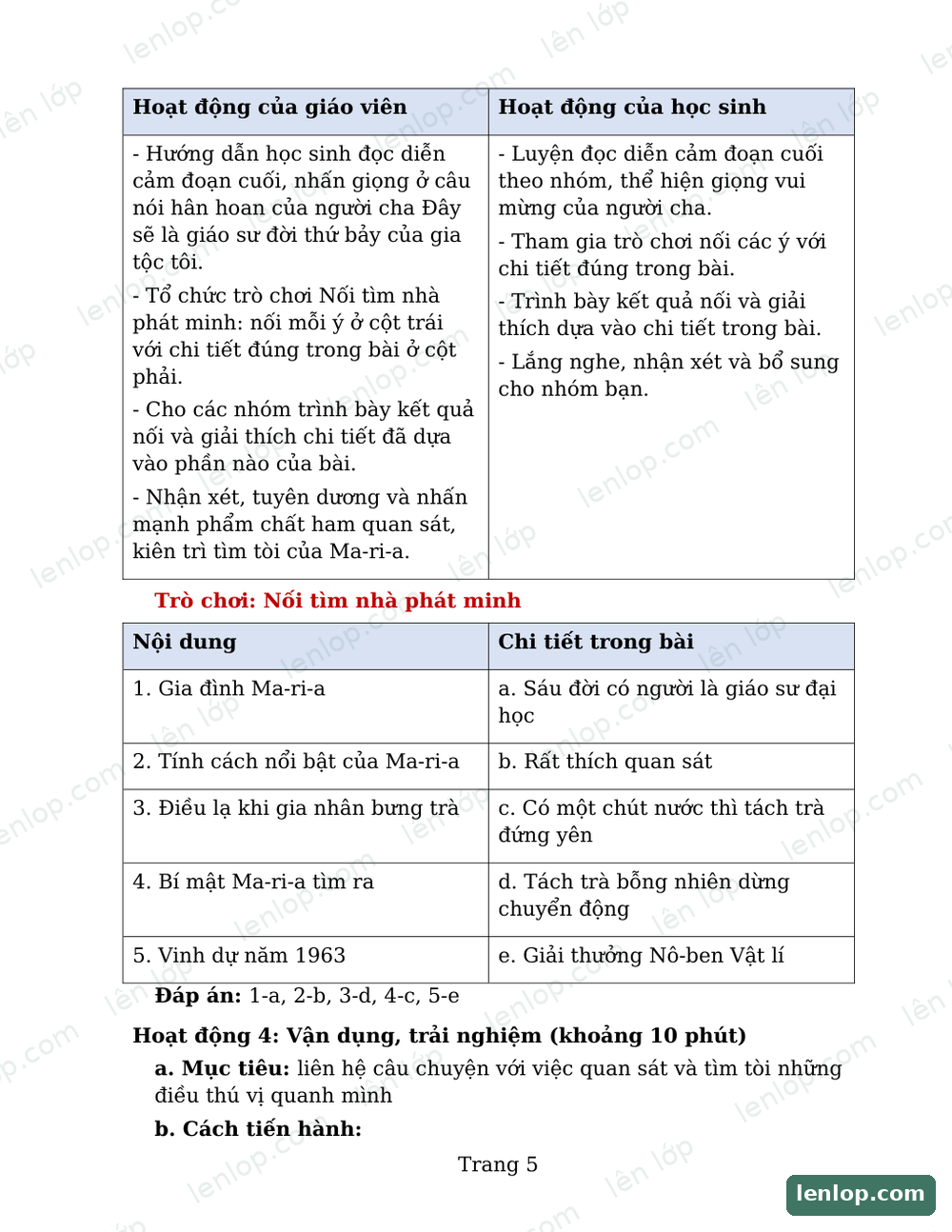 Bài 11: Tập làm văn, Giáo án tích hợp AI, trang xem trước. Bản có dấu bản quyền lenlop.