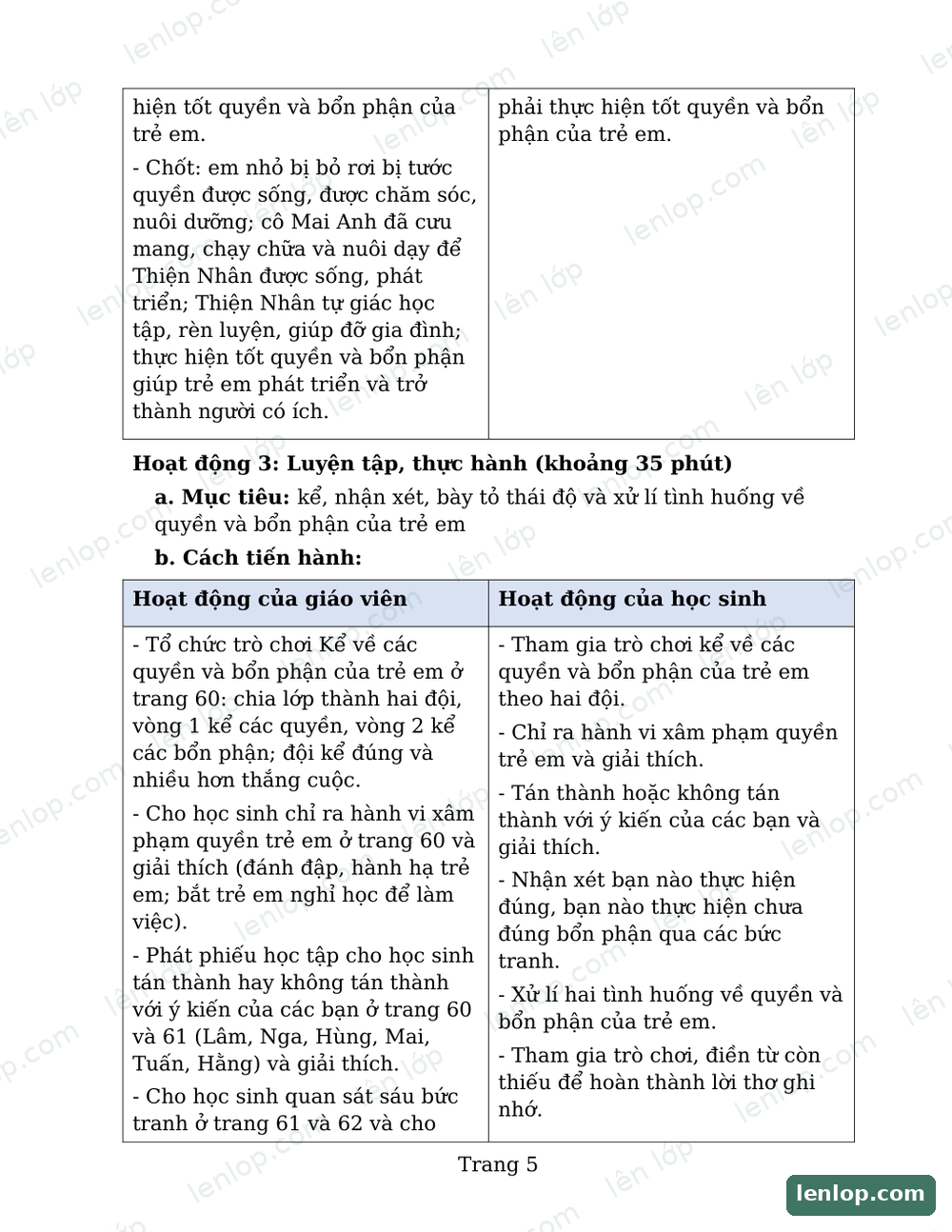 Bài 8: Quý trọng đồng tiền, Giáo án tích hợp AI, trang xem trước. Bản có dấu bản quyền lenlop.