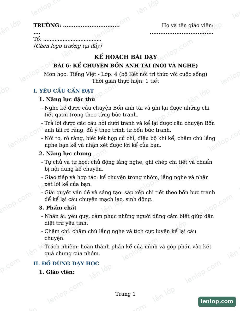 Xem trước Bài 6: Kể chuyện bốn anh tài