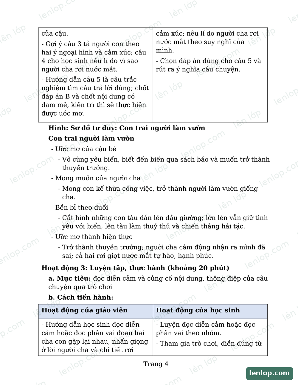 Bài 25: Bay cùng ước mơ, Giáo án tích hợp AI, trang xem trước. Bản có dấu bản quyền lenlop.