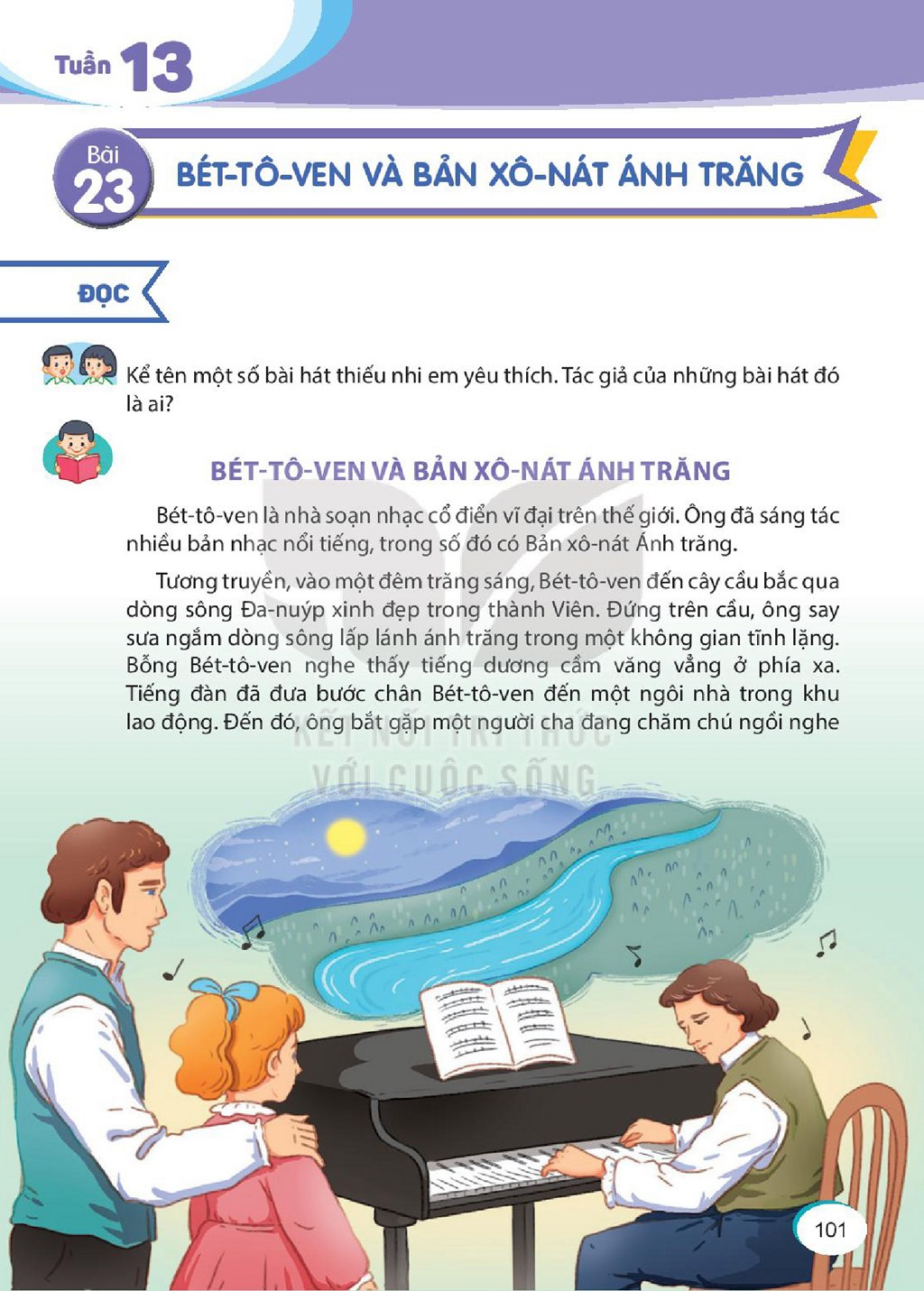 Xem trước Bài 23: Bét-tô-ven và bản xô-nát ánh trăng