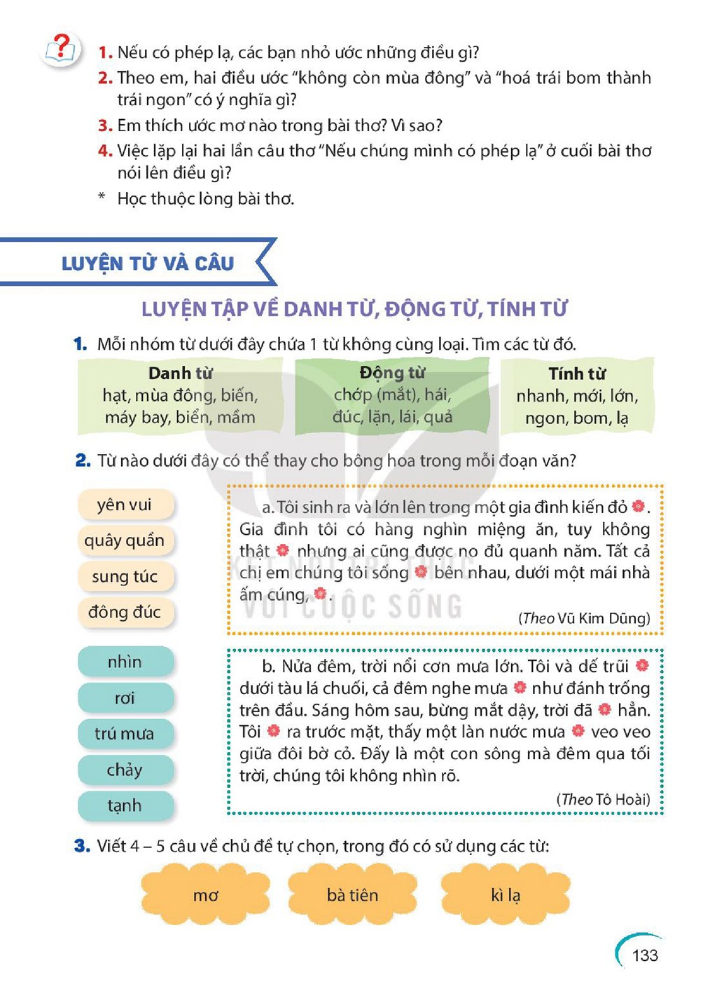 Trang sách giáo khoa 132-133